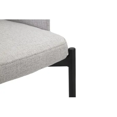 Krzesło HELSINKI Szare Zestaw 2 szt. 51x53x80 cm